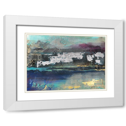 Mysteri II White Modern Wood Framed Art Print with Double Matting by Bramma, Lila