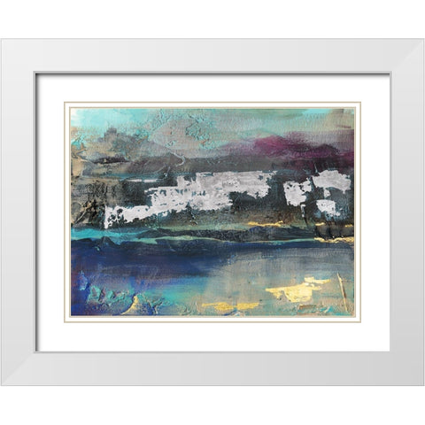 Mysteri II White Modern Wood Framed Art Print with Double Matting by Bramma, Lila