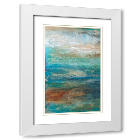 Siavash II White Modern Wood Framed Art Print with Double Matting by Bramma, Lila