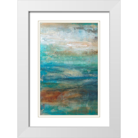 Siavash II White Modern Wood Framed Art Print with Double Matting by Bramma, Lila