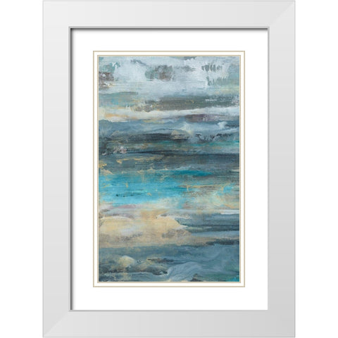 Siavash III White Modern Wood Framed Art Print with Double Matting by Bramma, Lila