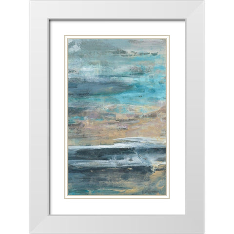 Siavash IV White Modern Wood Framed Art Print with Double Matting by Bramma, Lila