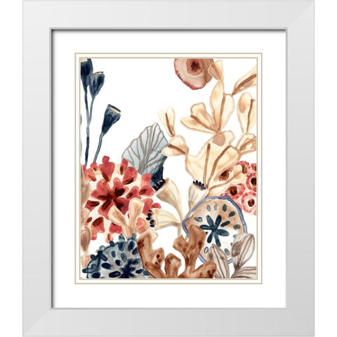 Ocean Chorus III White Modern Wood Framed Art Print with Double Matting by Vess, June Erica