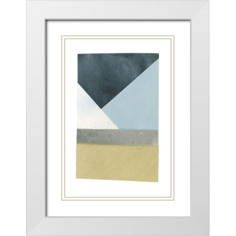 Mountain View Collage I White Modern Wood Framed Art Print with Double Matting by Caroline, Emma
