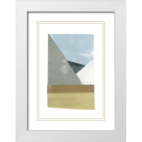 Mountain View Collage II White Modern Wood Framed Art Print with Double Matting by Caroline, Emma