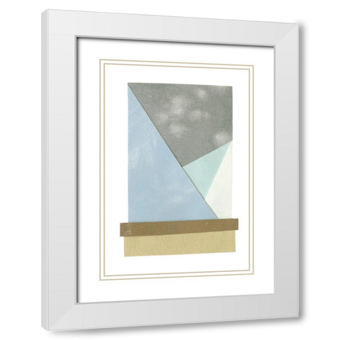 Mountain View Collage III White Modern Wood Framed Art Print with Double Matting by Caroline, Emma