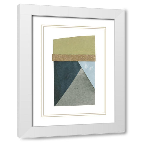 Mountain View Collage IV White Modern Wood Framed Art Print with Double Matting by Caroline, Emma
