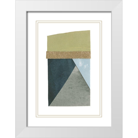 Mountain View Collage IV White Modern Wood Framed Art Print with Double Matting by Caroline, Emma