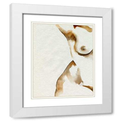 Comfortable II White Modern Wood Framed Art Print with Double Matting by Popp, Grace