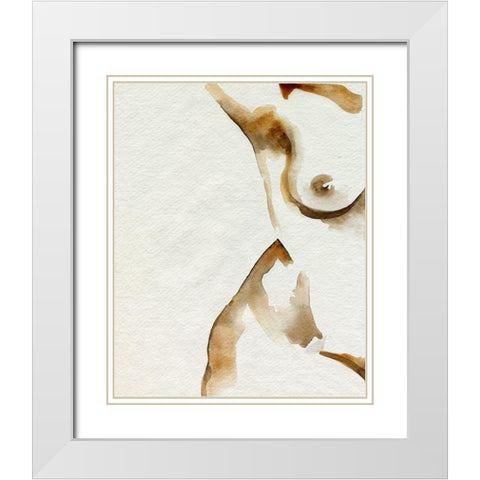 Comfortable II White Modern Wood Framed Art Print with Double Matting by Popp, Grace