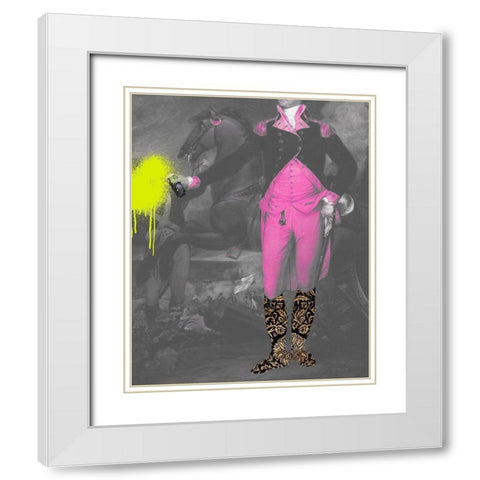 Sassy Master I White Modern Wood Framed Art Print with Double Matting by Goldberger, Jennifer