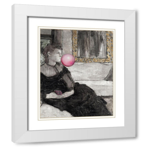 Sassy Master II White Modern Wood Framed Art Print with Double Matting by Goldberger, Jennifer