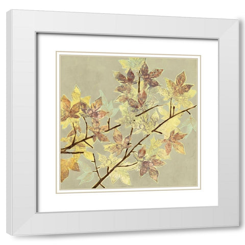 Renewed Maple I White Modern Wood Framed Art Print with Double Matting by Goldberger, Jennifer