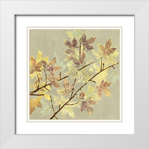 Renewed Maple I White Modern Wood Framed Art Print with Double Matting by Goldberger, Jennifer