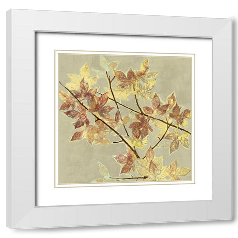 Renewed Maple II White Modern Wood Framed Art Print with Double Matting by Goldberger, Jennifer