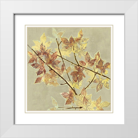 Renewed Maple II White Modern Wood Framed Art Print with Double Matting by Goldberger, Jennifer