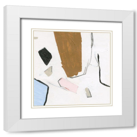 Milky Valley III White Modern Wood Framed Art Print with Double Matting by Wang, Melissa