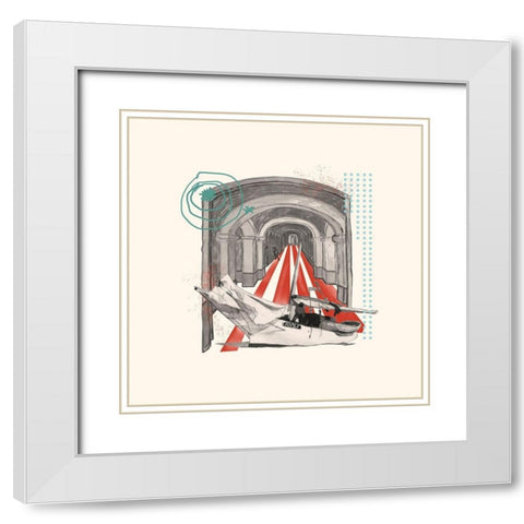 Lost Lullaby IV White Modern Wood Framed Art Print with Double Matting by Wang, Melissa