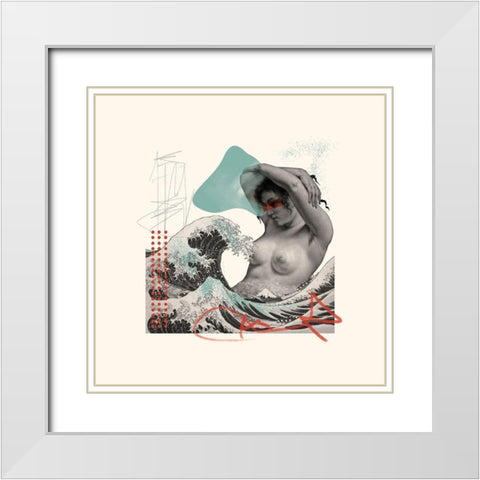 Lost Lullaby VI White Modern Wood Framed Art Print with Double Matting by Wang, Melissa