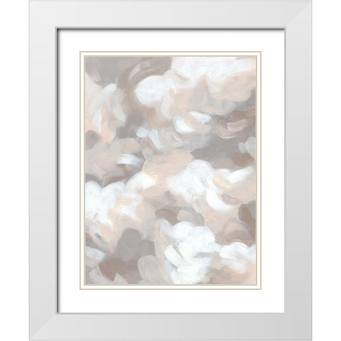 Abstract Cumulus II White Modern Wood Framed Art Print with Double Matting by Vess, June Erica