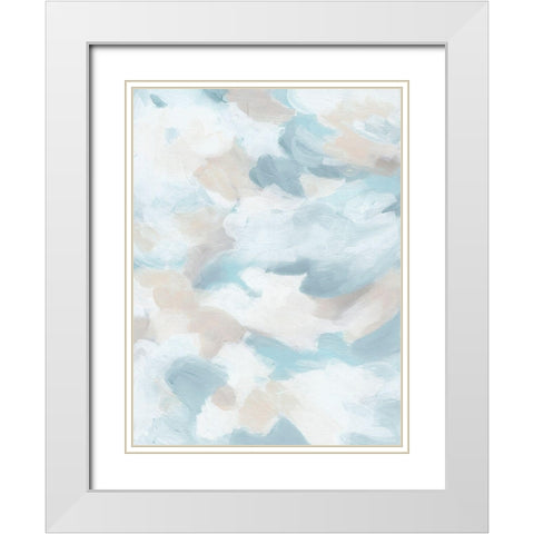 Sky Sweep I White Modern Wood Framed Art Print with Double Matting by Vess, June Erica