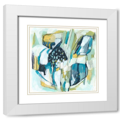Orbit Gesture I White Modern Wood Framed Art Print with Double Matting by Vess, June Erica