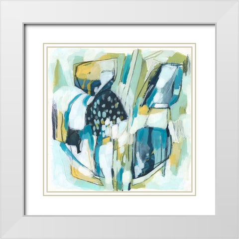 Orbit Gesture I White Modern Wood Framed Art Print with Double Matting by Vess, June Erica