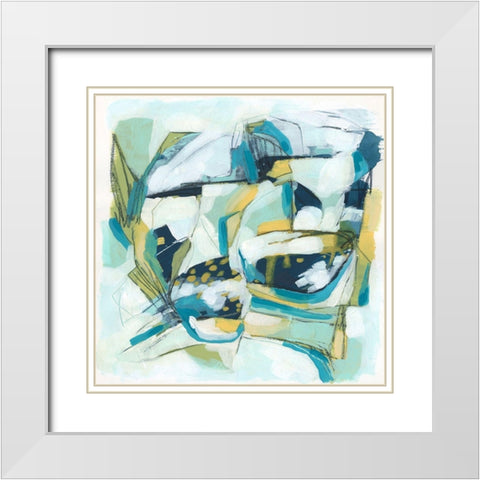 Orbit Gesture IV White Modern Wood Framed Art Print with Double Matting by Vess, June Erica