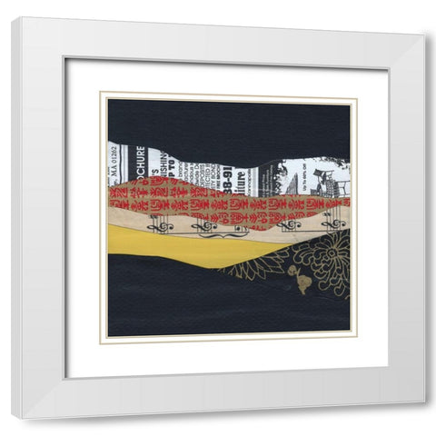 Mountain Series #70 White Modern Wood Framed Art Print with Double Matting by Rau, Lorelle
