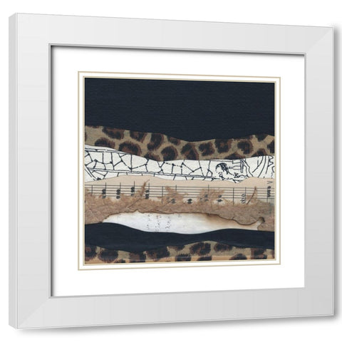 Mountain Series #127 White Modern Wood Framed Art Print with Double Matting by Rau, Lorelle