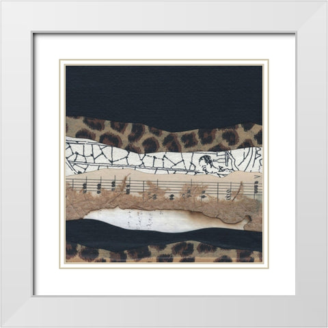 Mountain Series #127 White Modern Wood Framed Art Print with Double Matting by Rau, Lorelle