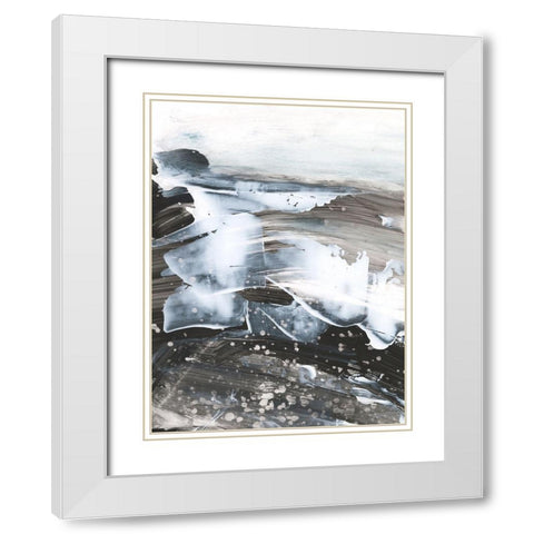 Blizzard Conditions II White Modern Wood Framed Art Print with Double Matting by Harper, Ethan