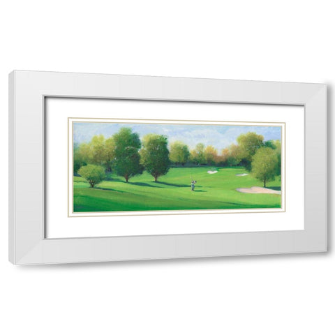 Fairway Shot I White Modern Wood Framed Art Print with Double Matting by OToole, Tim