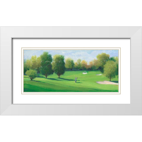 Fairway Shot I White Modern Wood Framed Art Print with Double Matting by OToole, Tim