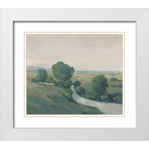 Running Creek I White Modern Wood Framed Art Print with Double Matting by OToole, Tim