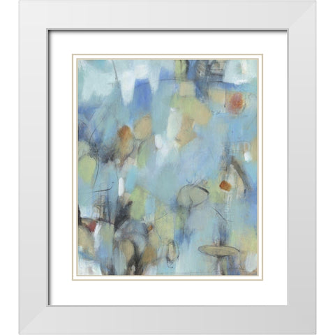 Mingle II White Modern Wood Framed Art Print with Double Matting by OToole, Tim