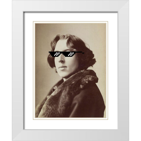 Masked Masters (Deal With It) White Modern Wood Framed Art Print with Double Matting by Green, Jacob
