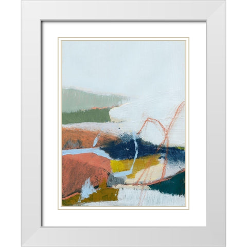 Tidal Patchwork I White Modern Wood Framed Art Print with Double Matting by Barnes, Victoria