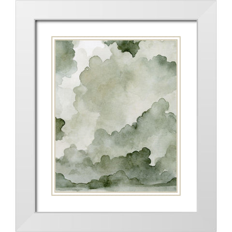 Impending Thunder I White Modern Wood Framed Art Print with Double Matting by Caroline, Emma
