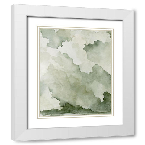 Impending Thunder III White Modern Wood Framed Art Print with Double Matting by Caroline, Emma
