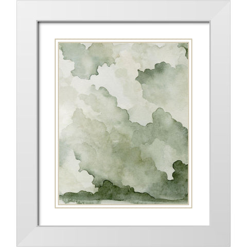 Impending Thunder III White Modern Wood Framed Art Print with Double Matting by Caroline, Emma