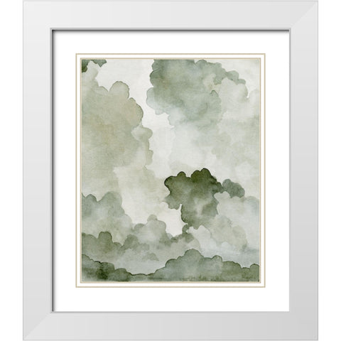 Impending Thunder IV White Modern Wood Framed Art Print with Double Matting by Caroline, Emma