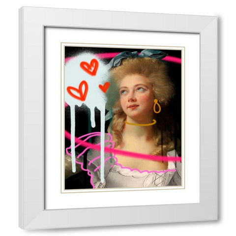 Masterful Photoshop IV White Modern Wood Framed Art Print with Double Matting by Warren, Annie