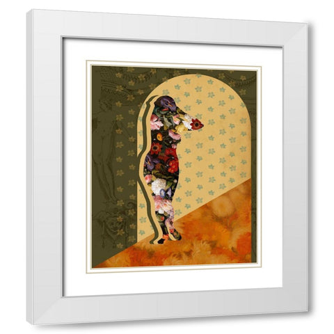 Goddess of the Flora I White Modern Wood Framed Art Print with Double Matting by Popp, Grace