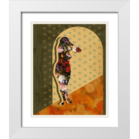 Goddess of the Flora I White Modern Wood Framed Art Print with Double Matting by Popp, Grace