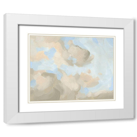Cloud Coast II White Modern Wood Framed Art Print with Double Matting by Green, Jacob