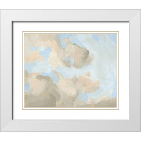 Cloud Coast II White Modern Wood Framed Art Print with Double Matting by Green, Jacob