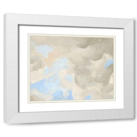 Cloud Coast III White Modern Wood Framed Art Print with Double Matting by Green, Jacob