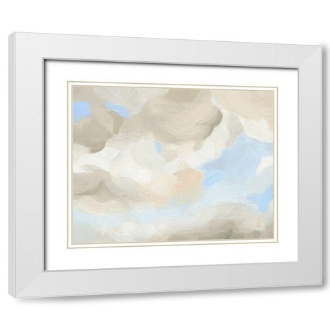 Cloud Coast IV White Modern Wood Framed Art Print with Double Matting by Green, Jacob