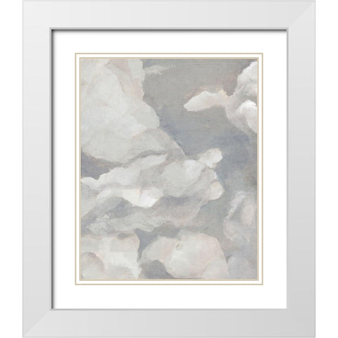 Scattered Sky I White Modern Wood Framed Art Print with Double Matting by Warren, Annie